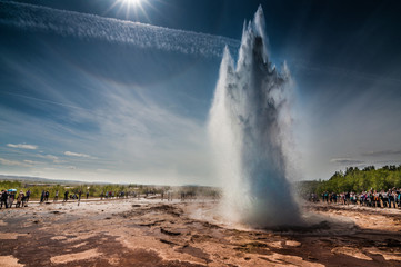 Geysir hot spring area in Iceland