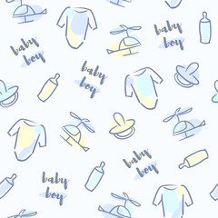 Baby boy pattern.