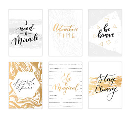 Trendy calligraphic quotes