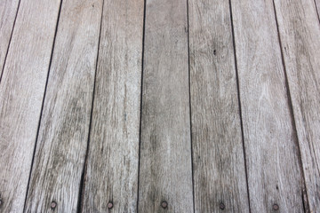 Old wooden background in public park