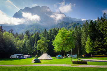 Campeggio in mezzo ai boschi in Austria