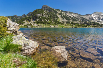 Landscape with Sivrya peak and Popovo lake, Pirin Mountain, Bulgaria