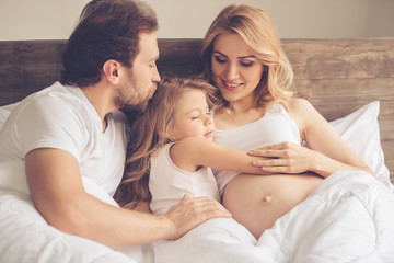 Happy family waiting for baby