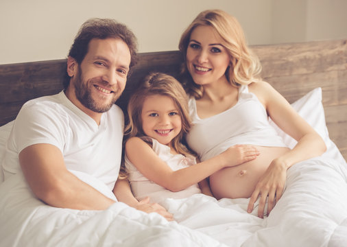 Happy family waiting for baby