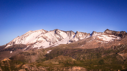 Tramonto al Grossglockner in austria