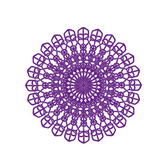 circle pattern purple isolate