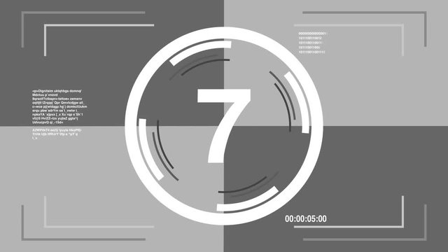 Countdown Black and White