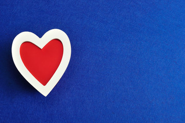 Obraz premium Valentine's Day. Red and white heart