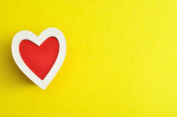 Obraz premium Valentine's Day. Red and white heart