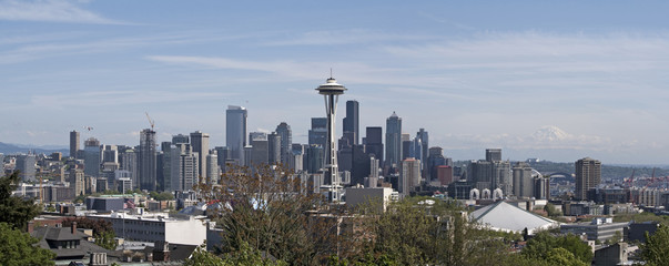 Panoramic Skyline of Seattle
