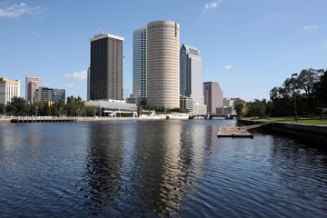 Fototapeta na wymiar Skyline of Tampa Florida