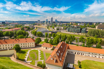 Fototapeta na wymiar Modern part of Vilnius