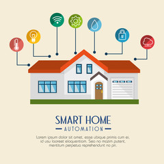 smart home technology icon vector illustration design