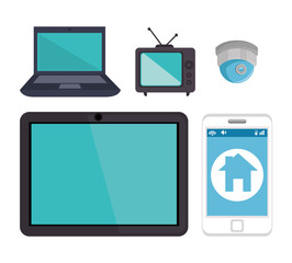 smart home technology icon vector illustration design