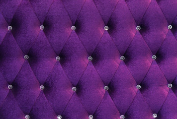 deep Purple velvet texture of sofa closeup shot - luxury violet velvet texture with diamond jewelry background.
