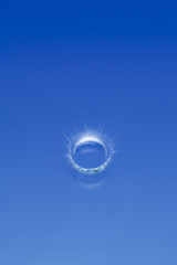 水面のウオータークラウン