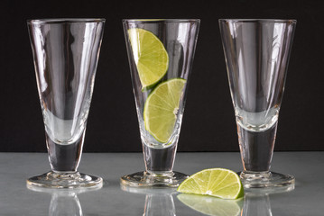 Fruit in Dessert and Beverage Glassware