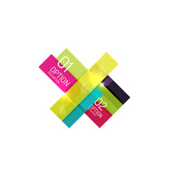 Vector business infographics, option select