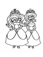 Team girlfriends friends ugly dress girl sexy woman queen princess queen crown girl cute sweet face comic cartoon design cool crazy crazy confused stupid silly comical disturbed