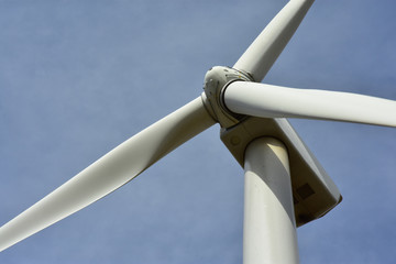 wind turbines producing clean renewable energy on the northern plains.