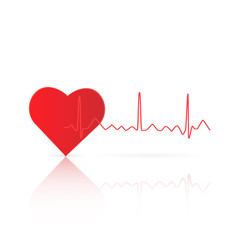 Heart ECG Wave Illustration
