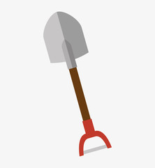 shovel construction tool icon vector illustration design