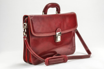 Red, Bordoux Briefcases with Professional Style with white background