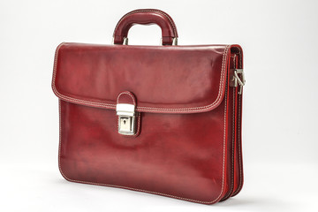 Red, Bordoux Briefcases with Professional Style with white background
