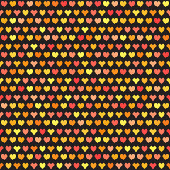 Heart pattern. Seamless vector background