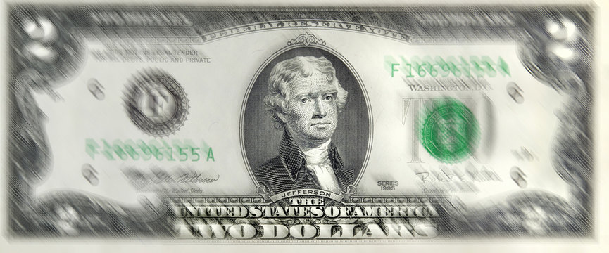 Lucky Two Dollar Bill.