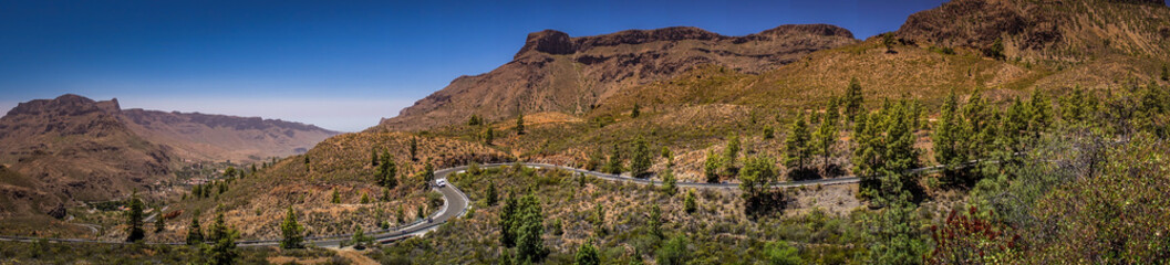 Mountain road in Gran Canaria