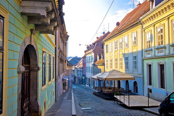 Old paved street of Zagreb upper town