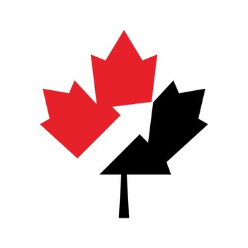 recommend clip art: arrows inside maple leaf canada. logo vector.