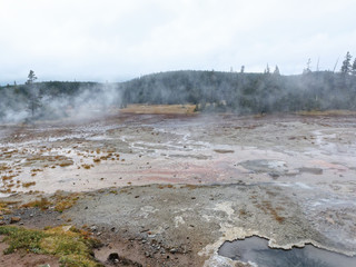 Thermal Feature and Geyser Yellowstone National park