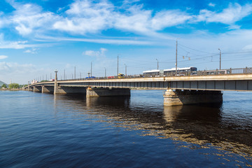 Fototapeta na wymiar Stone bridger in Riga