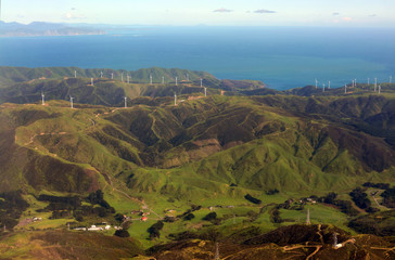 Wind Farm on the Makara Hills, Wellington, New Zealand