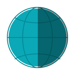 Global sphere icon. Communication internet connectivity and web theme. Isolated design. Vector illustration