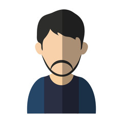 Fototapeta premium Man icon. Male avatar person people and human theme. Isolated design. Vector illustration