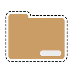 File icon. Folder document data archive and storage theme. Isolated design. Vector illustration
