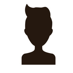 man portrait silhouette icon image vector illustration design 