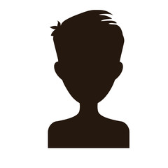 man portrait silhouette icon image vector illustration design 