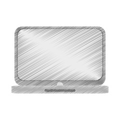 Laptop icon. Device gadget technology and electronic theme. Isolated design. Vector illustration