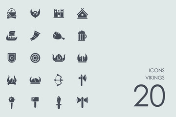 Set of Vikings icons