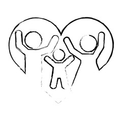 traditional family icon image vector illustration design 