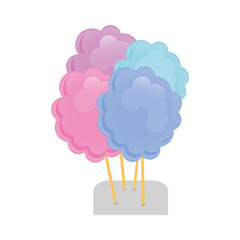 cotton candy icon image vector illustration design 