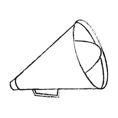 Megaphone icon. Amplifer speaker bullhorn and announce theme. Isolated design. Vector illustration