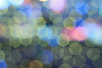 Abstract colorful blue led illumination lights bokeh