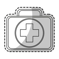Medical kit icon. Medical health care hospital and emergency theme. Isolated design. Vector illustration