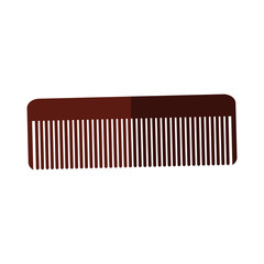 Comb icon. Hair salon supply utensil and barbershop theme. Isolated design. Vector illustration