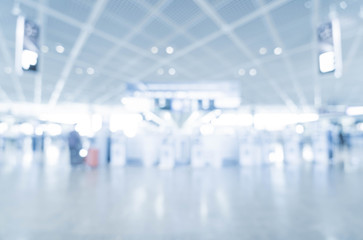 Fototapeta na wymiar abstract blur in airport